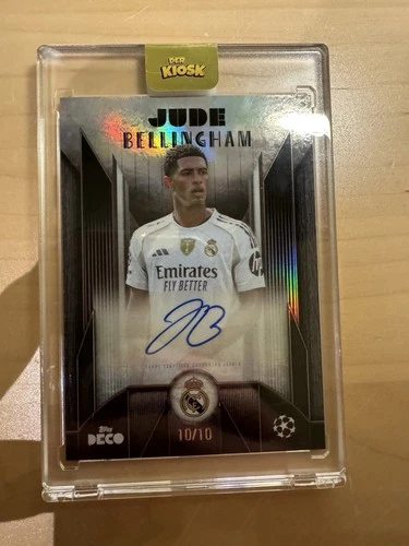 TOPPS UEFA CLUB COMPETITIONS DECO 2025/26 JUDE BELLINGHAM 10/10 AUTOGRAPH