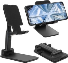 Compact Mobile Phone Holder - Height  Angle Adjustable, Foldable for Travel