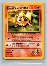 Blaine's Growlithe (35) Unlimited Uncommon Gym Heroes 035/132 LP on eBay
