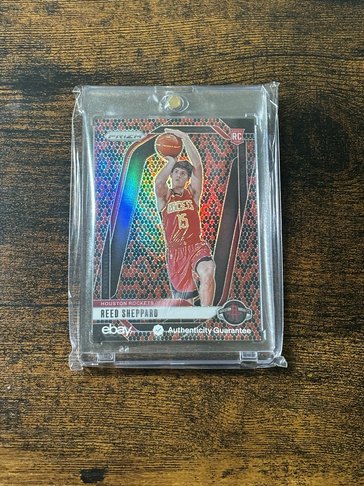 2024-25 Prizm Reed Sheppard #268 RC Rookie Snakeskin Prizm Color Match SSP
