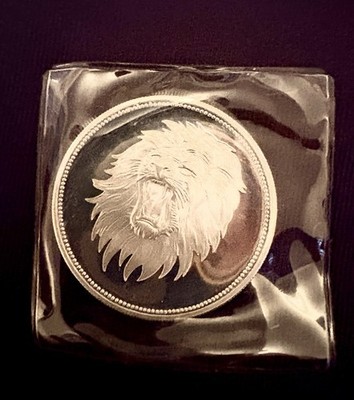 1969 Yemen Lion Proof Silver Dollar  ~ 2 Riyals Arab Republic ~ Sealed Pouches!