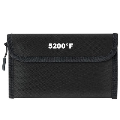 Fireproof Waterproof Document Bag - 5200°F Water Resistant Fire Proof Money Bag,