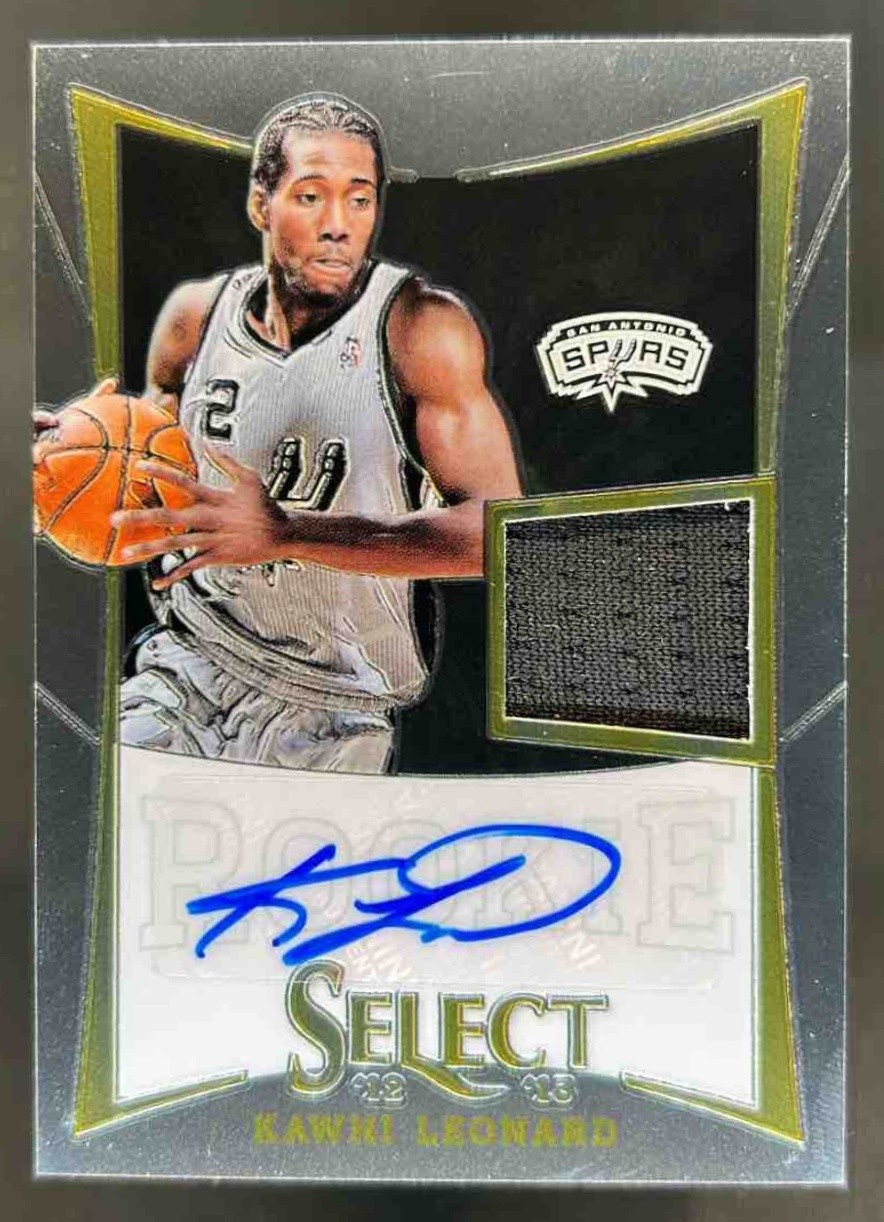 2012-13 Select Kawhi Leonard Jersey Rookie Auto RC #/249 Spurs