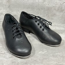 Bloch Techno Tap Dance Shoes Black Lace Up Dance Now Kid's Size 11 M