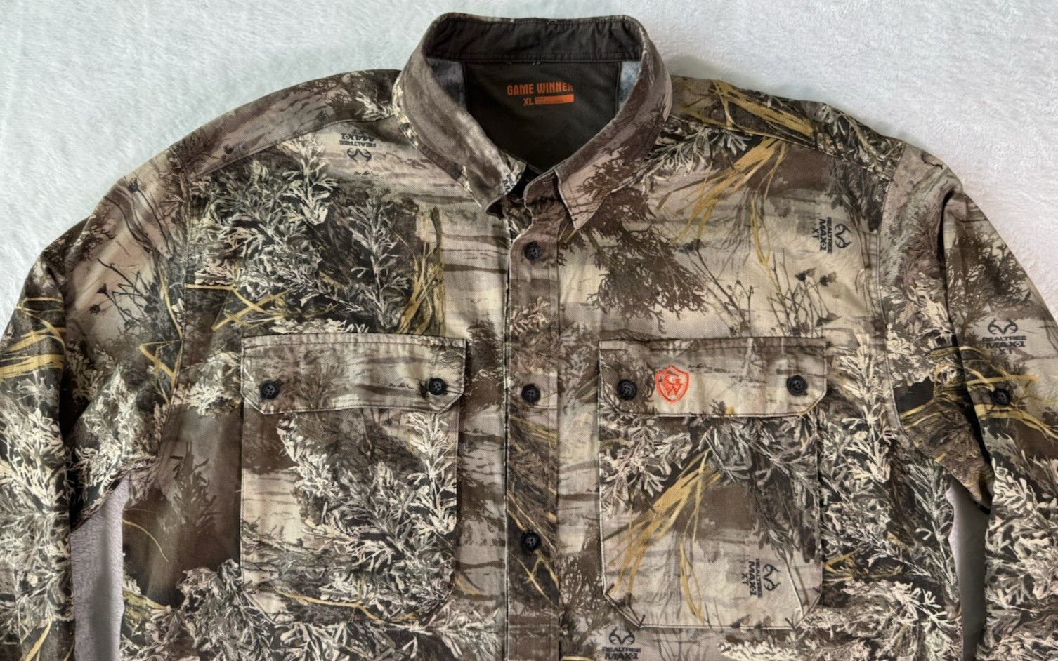 Game Winner RealTree Max camo mens Size XL button up longsleeve shirt