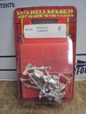 Witch Elf Command Warhammer Fantasy 8513C Metal Sealed New old stock BDC