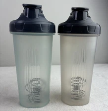Mr. Pen- Shaker Bottles for Protein Mixes, 28 oz, 2 Pack, Clear & blue