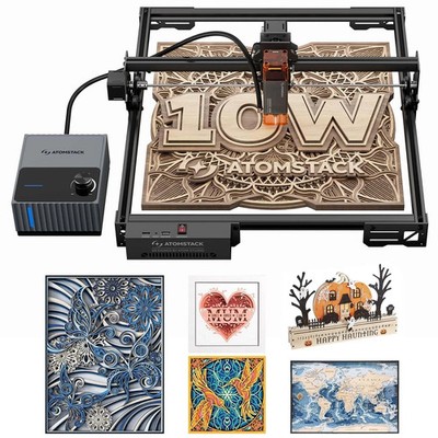 ATOMSTACK A10 Pro V2 10W Laser Engraver with Auto Air Assist + F80