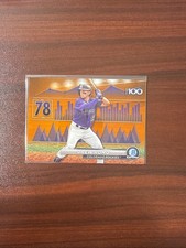 2024 Bowman Drew Romo Scouts Top 100 Chrome Orange Refractor 23/25 Rockies