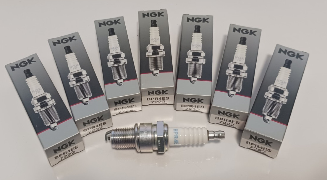 7X GENUINE NGK SPARK PLUGS 7222 NOS BPR4ES BENTLEY ROLLS-ROYCE FREE SHIPPING
