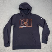 Chicago Bears Hoodie Boys XL Blue NFL Football Nike CHI Graphic Sweatshirt