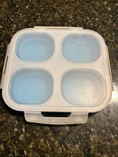 Crofton Portion Perfect 4-1 Cup Portion Control Collapsible Compartments - blue