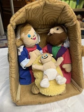 My First Manger 4 Piece Plush Weighted Nativity Set