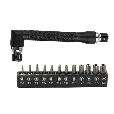 Tight Space Solution L Shaped 12pcs For Torx Bit Set with Driver Handle