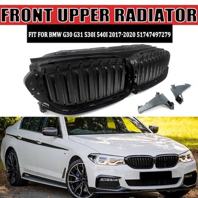 Active Grille Shutter Front for BMW G30 2017-2020 51747497279 All Black Plastic