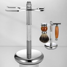 Safety Razor Holder Stand, Stand for Men, and Chrome