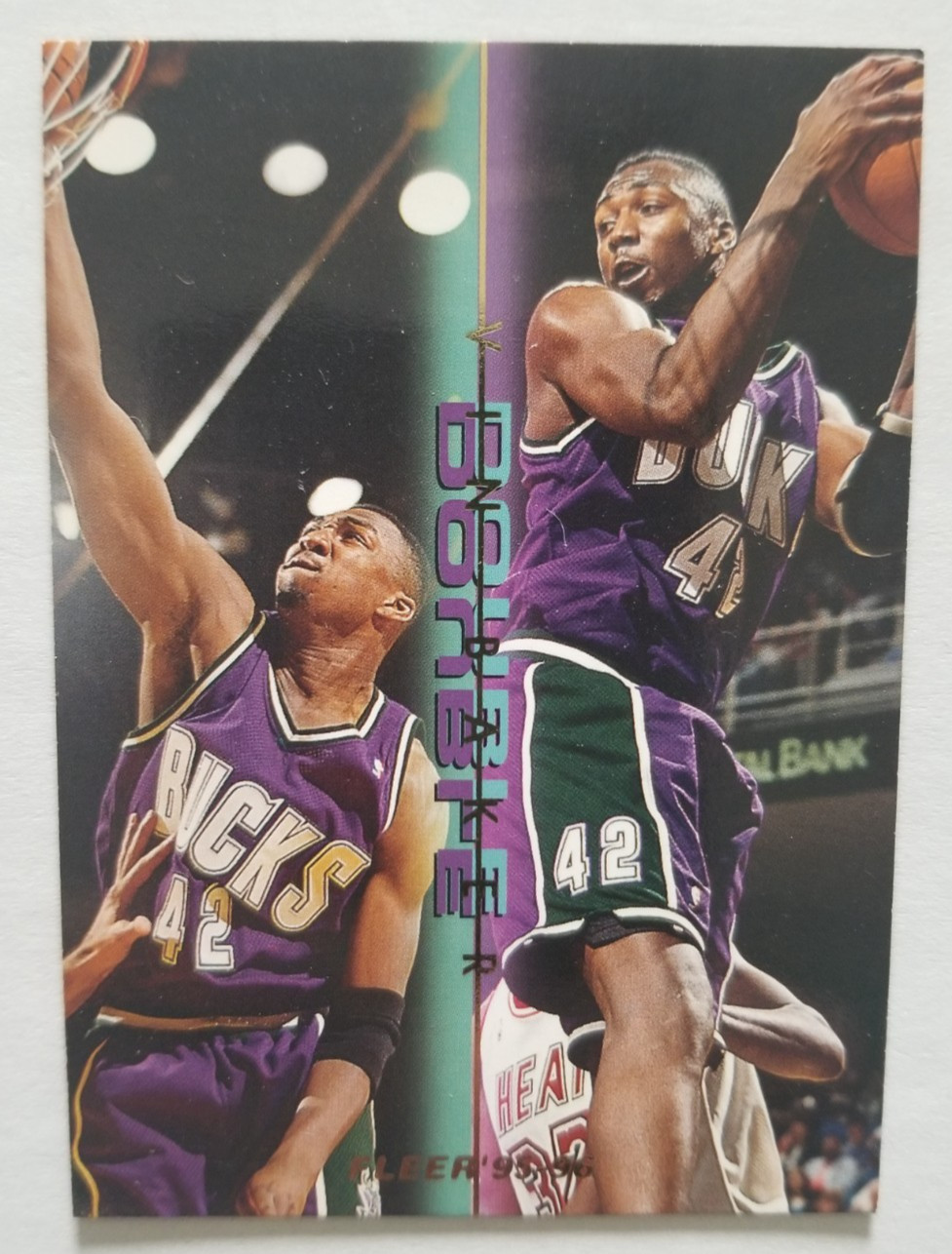 Vin Baker 1995-96 Fleer Double Double #1 Milwaukee Bucks