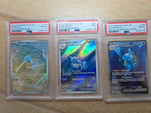 2023 Pokemon 151 Blastoise Squirtle Wartortle  171 171 200 PSA 8 9
