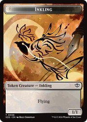 Inkling (0006) // Spirit (0010) Double-Sided Token - Secrets of Strixhaven