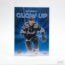 2025-26 Upper Deck Series 2 #GU-6 Nico Hishier Glow-Up SPECKLE