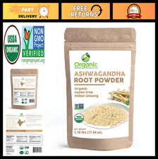 Organic Ashwagandha Root Powder 1.10 lbs  Non-GMO, Resealable Bag, Raw Indian G