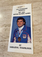1984 Winter Olympics Ticket Brochure with Schedule of Events - Mike Eruzione EX