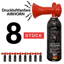 JUNG Druckluftfanfare Fan Air Horn Prof Qualität 8 x 400ml Stadion Hupe Fantröte