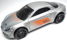 2020 HOT WHEELS RENAULT ALPINE A110 #36 SILVER 1:64 DIECAST 2 5/8" CAR W/ ORANGE