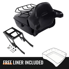 King Trunk Backrest Mount Rack Fit For Harley Softail FLDE FLHC 2018-2025