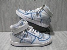 Nike Vandal Supreme Trainers Mens UK 10 Silver Blue Geoff McFetridge Tear Away