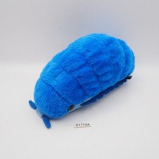 D1710A Dango mushi Pills Bug Roly Poly Blue Plush 7" Toy pouch  Dangomushi
