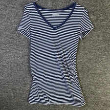 Gap Maternity Blue T Shirt With Elastic Sides For Tummy, Wrinkle Free Size S