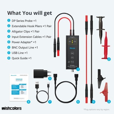 Micsig DP3000 (100MHz+3000V)High-Voltage Differential Probe Dual Range Selection