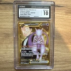 CGC 10 GEM MINT- Team Rocket's Mewtwo ex 240/182 Sv10: Destined Rivals Holo