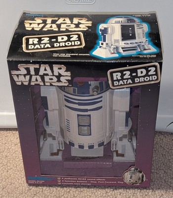 1997 Tiger Star Wars R2-D2 Data Droid Cassette Player Unused