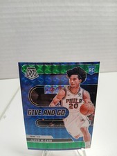 2024-25 Panini Mosaic - Give and Go Jared McCain #5 Green Mosaic Prizm (RC)