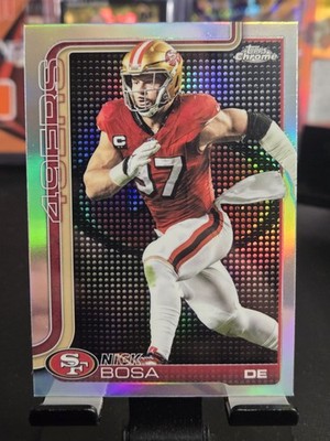 2025 Topps Chrome NFL - Nick Bosa Lightboard Logo Refractor #264 SF 49ers NM SSP
