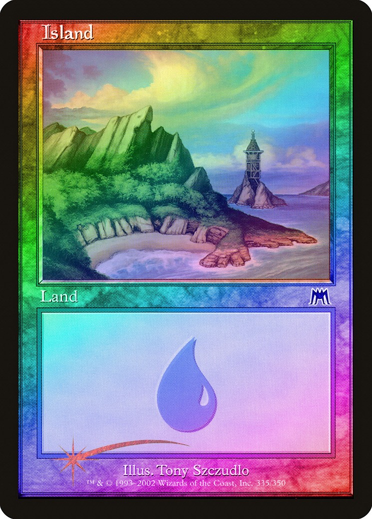 Island (335) FOIL Onslaught NM Basic Land MAGIC THE GATHERING CARD ABUGames