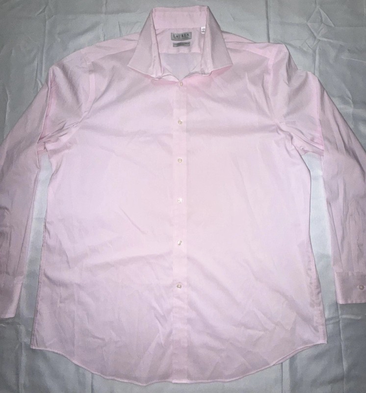 Lauren Ralph Lauren Pink Oxford Button Down Shirt XL