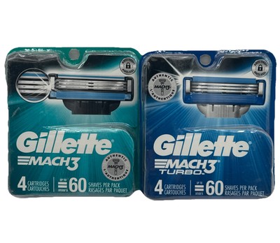 Gillette Mach3 Turbo & Mach3 - Cartridges 8 - New