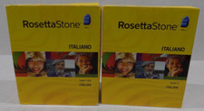 Rosetta Stone-Italian-Level 1-3 3 Still Sealed 1 2 Open Level 3-In Orig Boxes