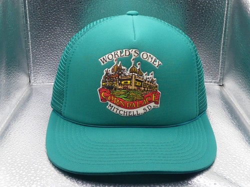 World's Only Corn Palace Mitchell, South Dakota SD Repaired Mesh Trucker Hat Cap - Picture 15 of 15