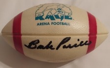 AFL Charlotte Rage Mini Promo Football Babe Parilli Autographed