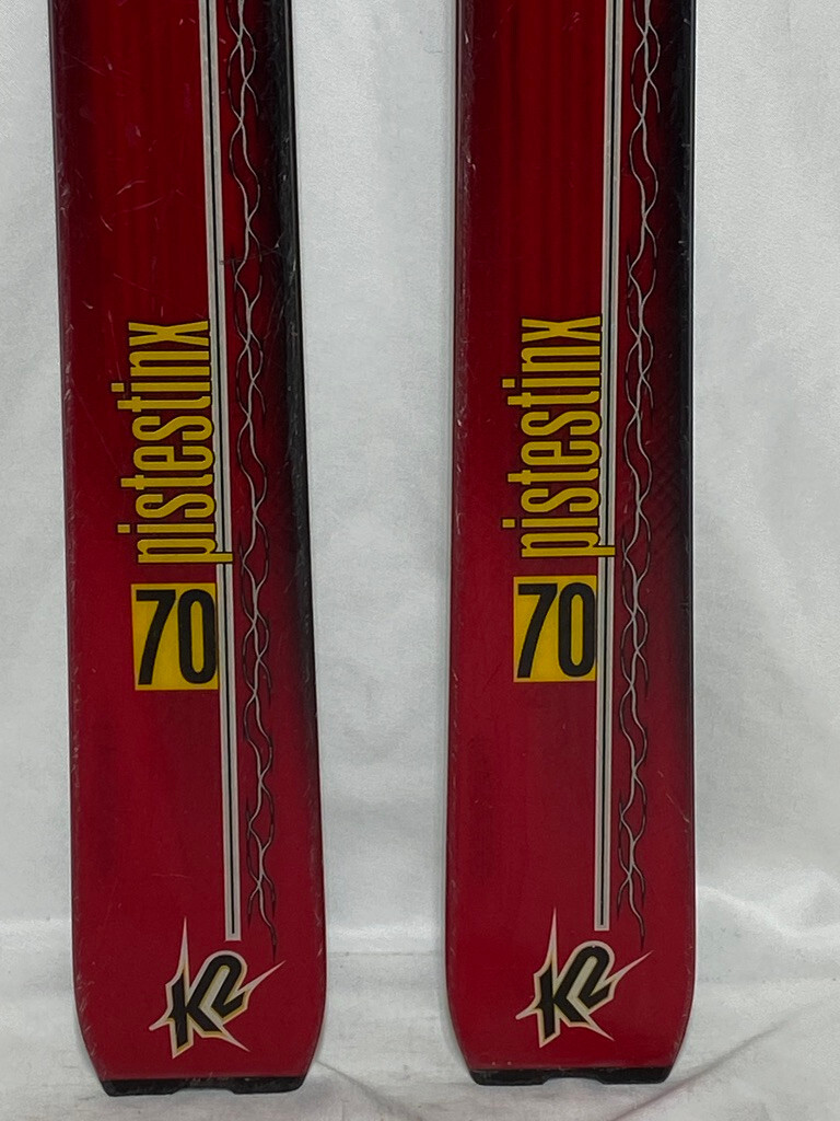 K2 Piste Stinx 70 Telemark Skis 168 7TM DIN Release Bindings Brakes