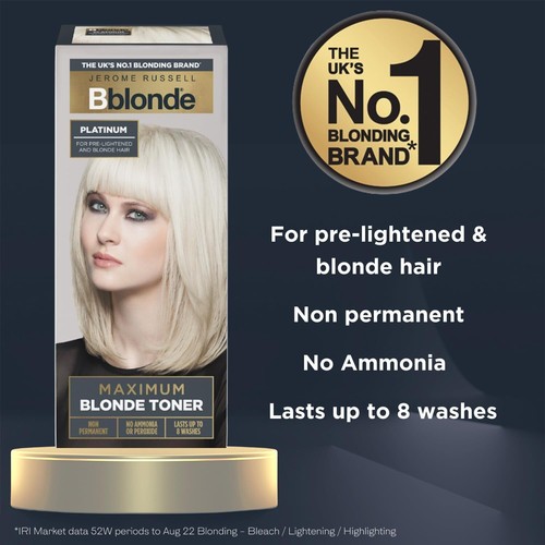 Jerome Russell Bblonde Maximum Colour Non Permanent Toner, Hair Dye All Colours - Picture 13 of 37