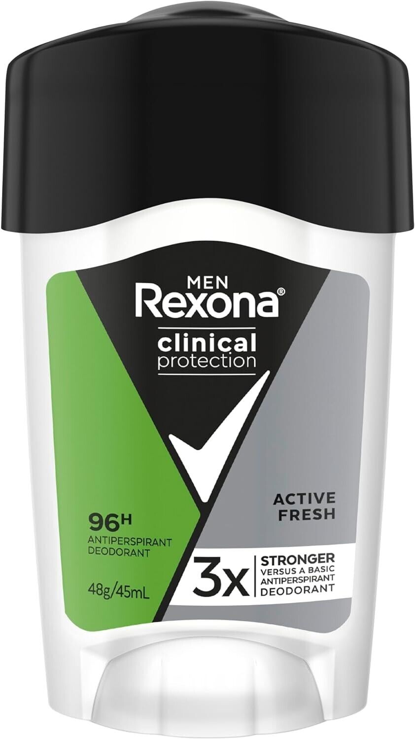 New Rexona Men Active Fresh Clinical Protection Deodorant 45 mL