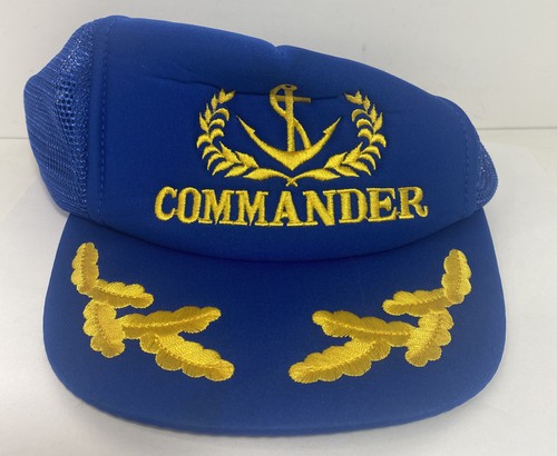 Commander Hat Cap Trucker Snapback 