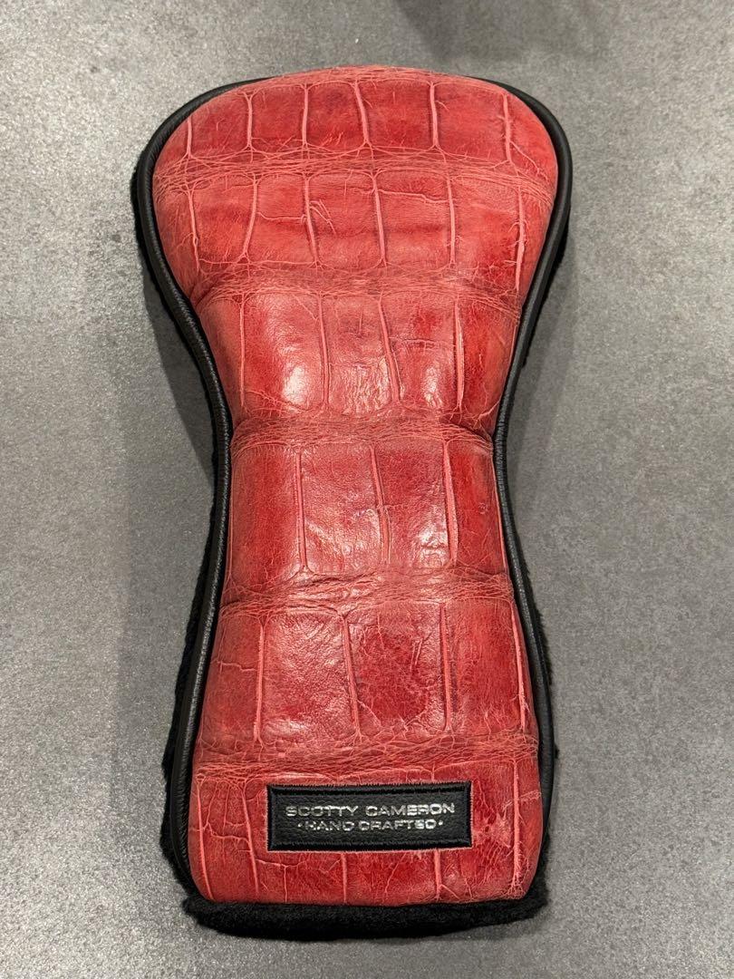 Scotty Cameron Alligator Driver head cover Crocodile Red super 