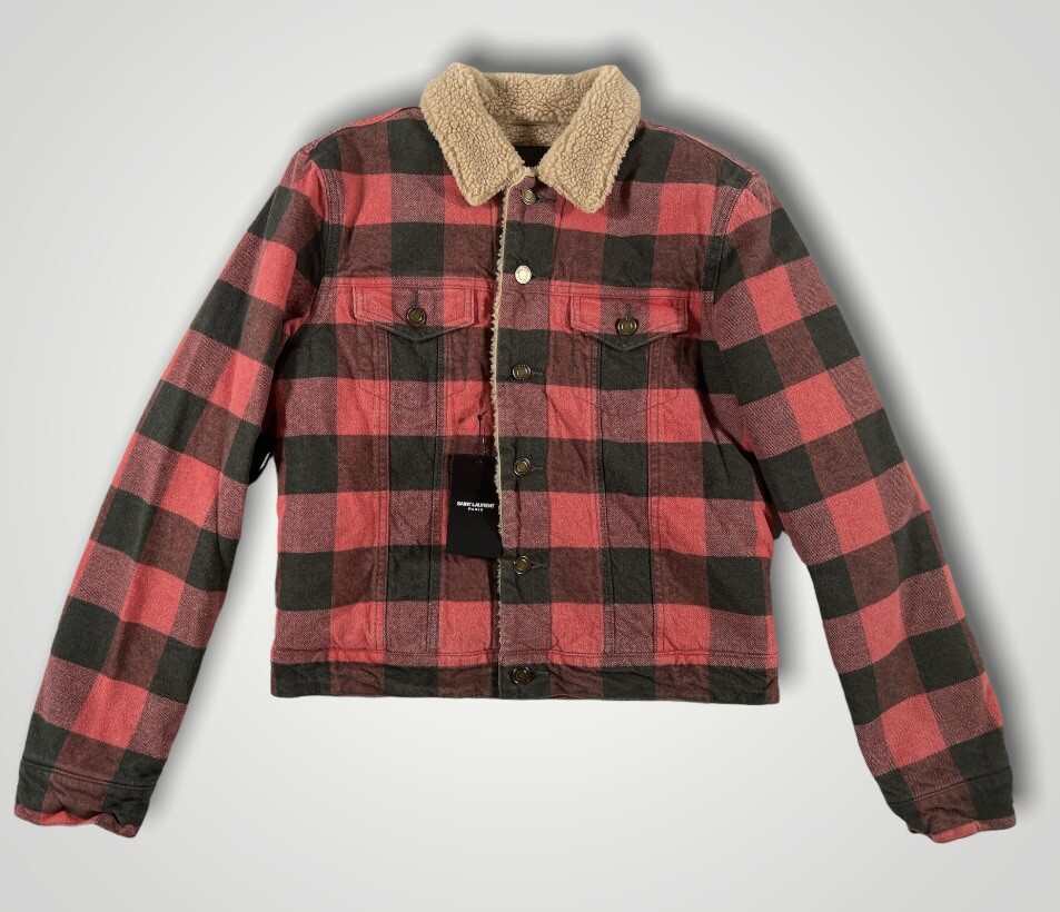 SAINT LAURENT Giacca di taglio Saint Lauren aderente in denim taglia media made in Japan