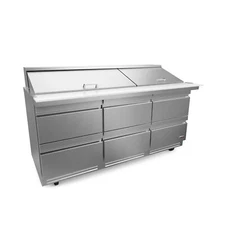 Fagor Refrigeration FMT-72-30-D6-N 72" Mega Top Sandwich Prep Table w/ 6 Draw...